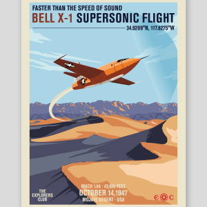 The Bell X-1 Supersonic Flight Poster