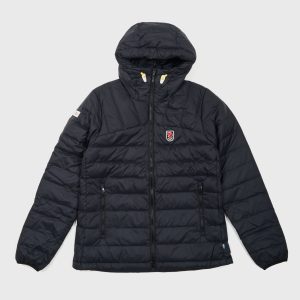 ECxFJ Women's Expedition Pack Down Hoodie in Black