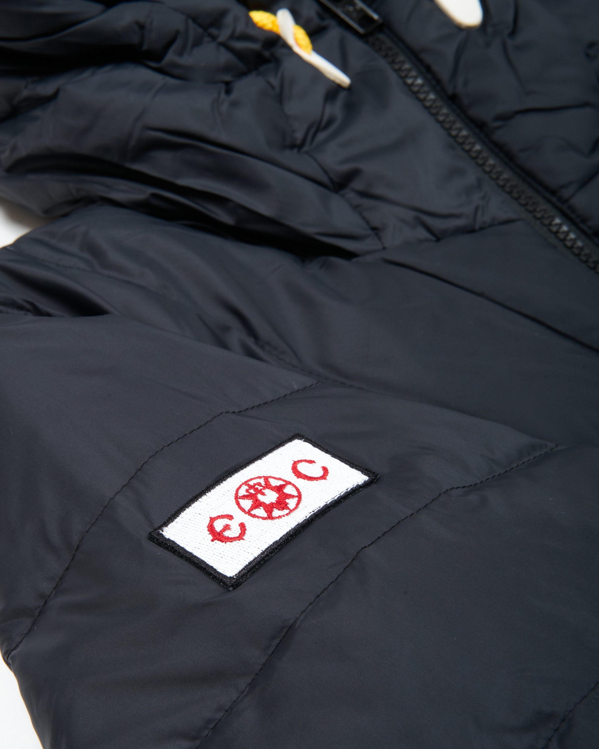 ECxFJ Men's Expedition Pack Down Hoodie in Black - Image 2