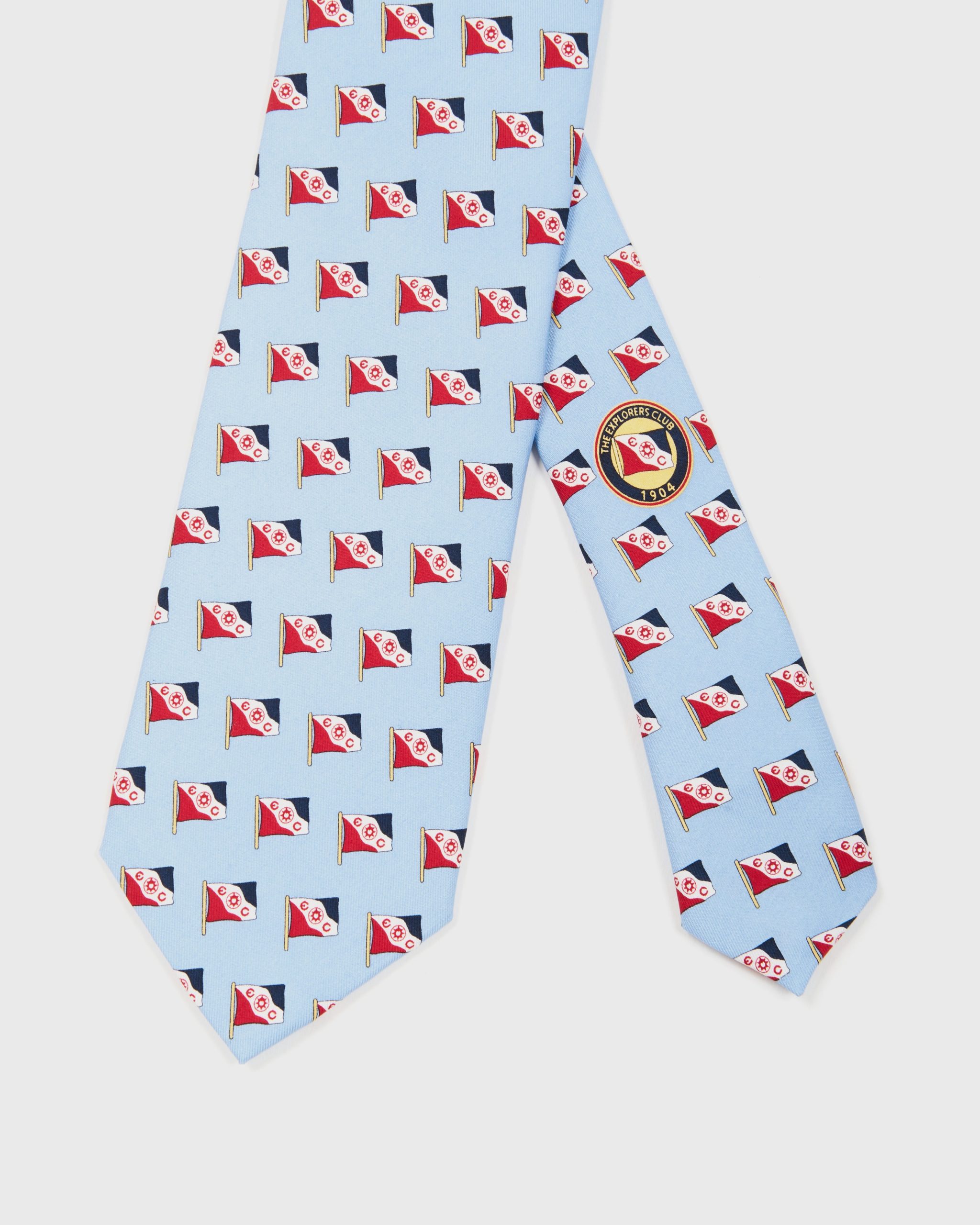 Vineyard Vines Flag Tie in Sky Blue - Image 2