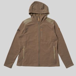 ECxFJ Women's Keb Fleece Hoodie in Suede Brown