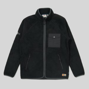 ECxFJ Men's Vardag Pile Fleece in Black & Dark Grey