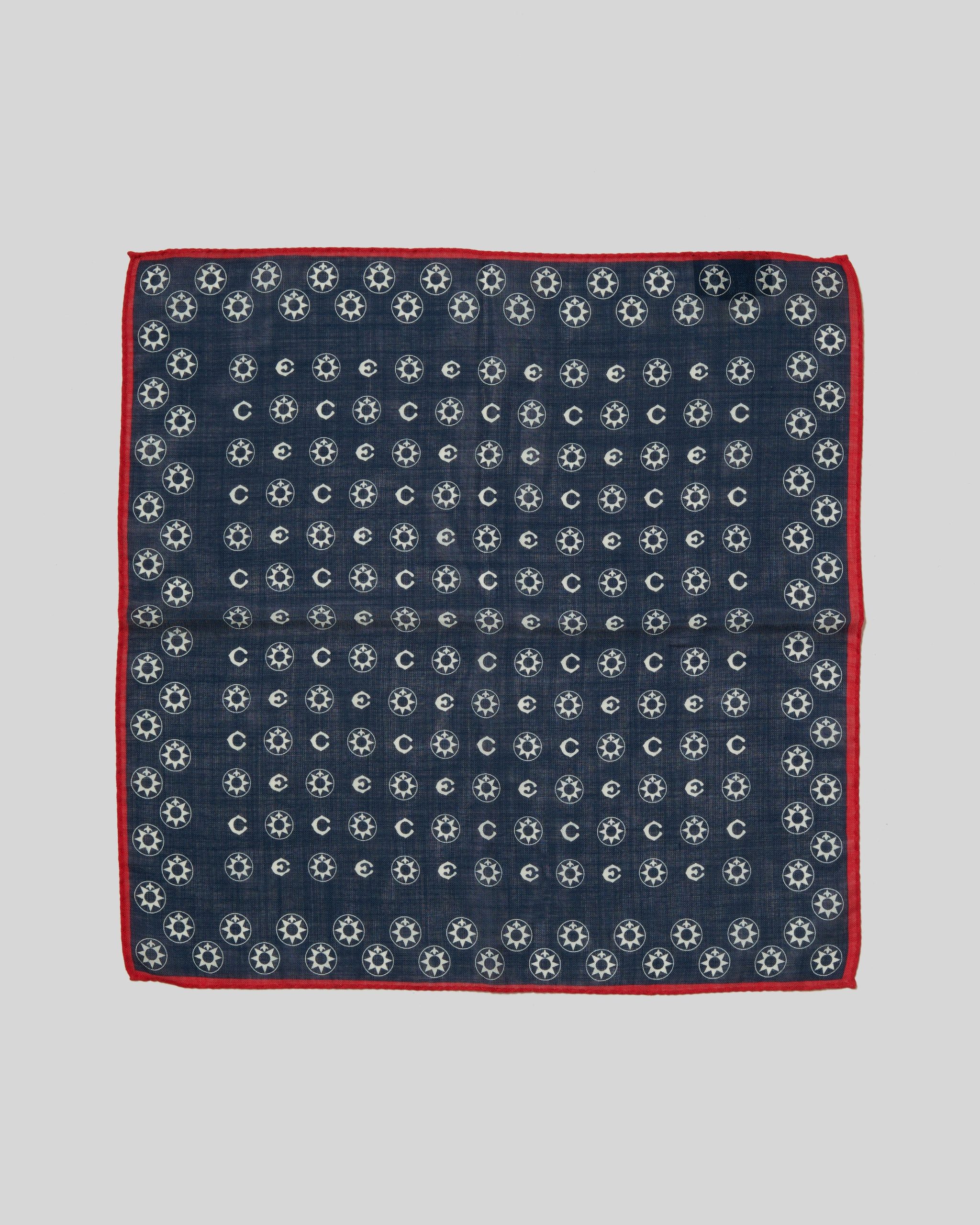 Drake's London x The Explorers Club Pocket Square - Image 3
