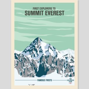 Famous Firsts Limited Edition Poster - Summit of Everest