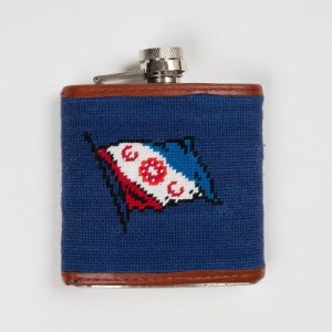 Needlepoint & Stainless Steel Flask