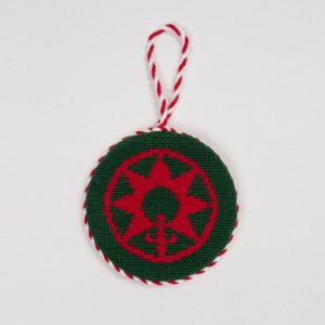 Compass Rose Needlepoint Ornament