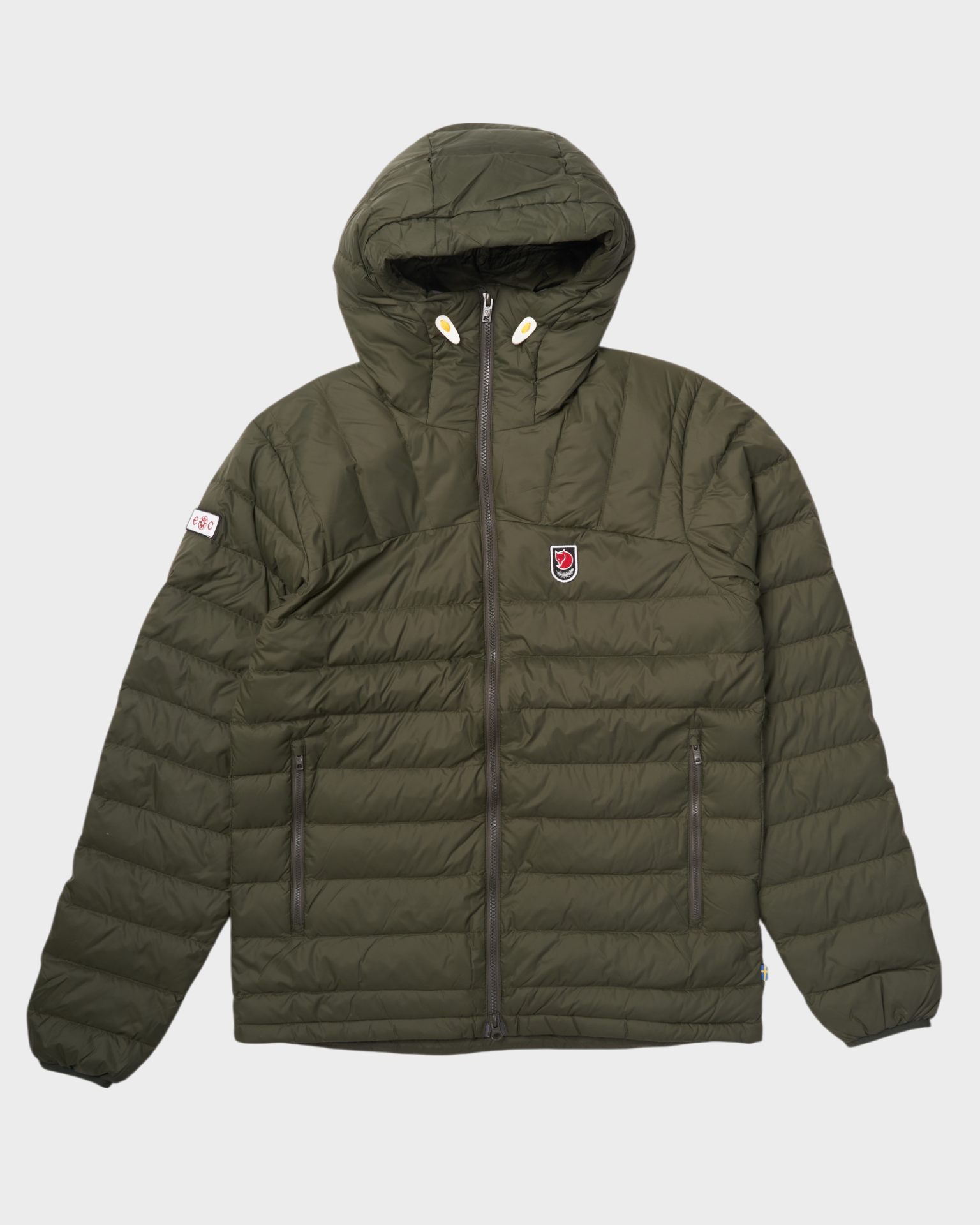 ECxFJ Men's Expedition Pack Down Hoodie in Forest Green