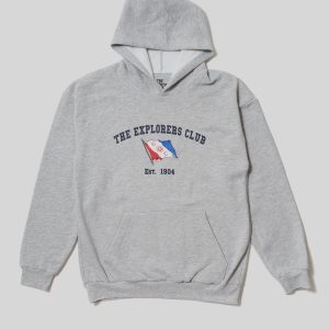 Classic Crewneck Hoodie in Heather Grey
