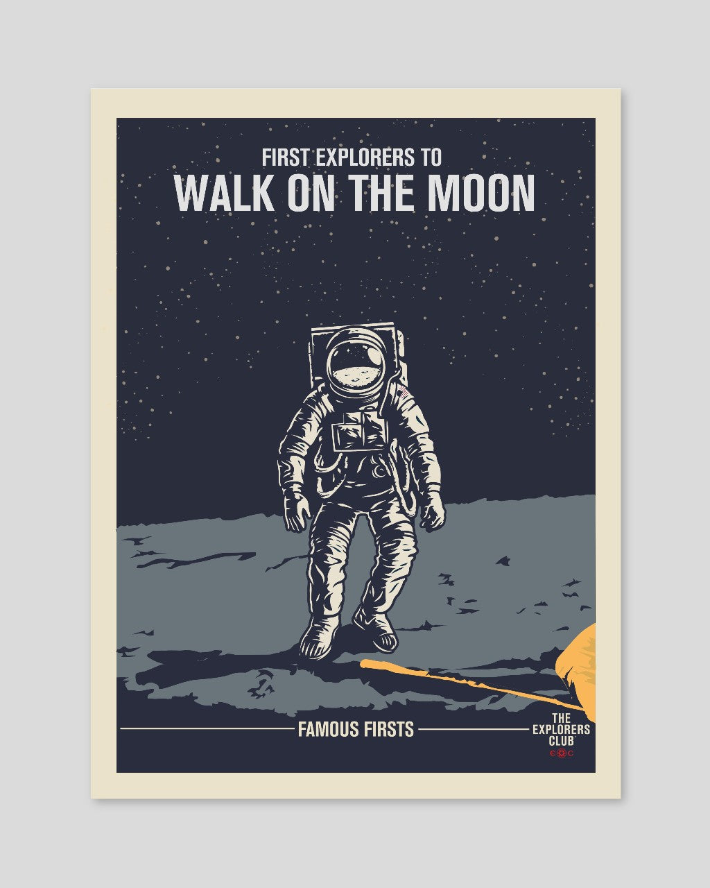 Famous Firsts Limited Edition Poster - The Moon