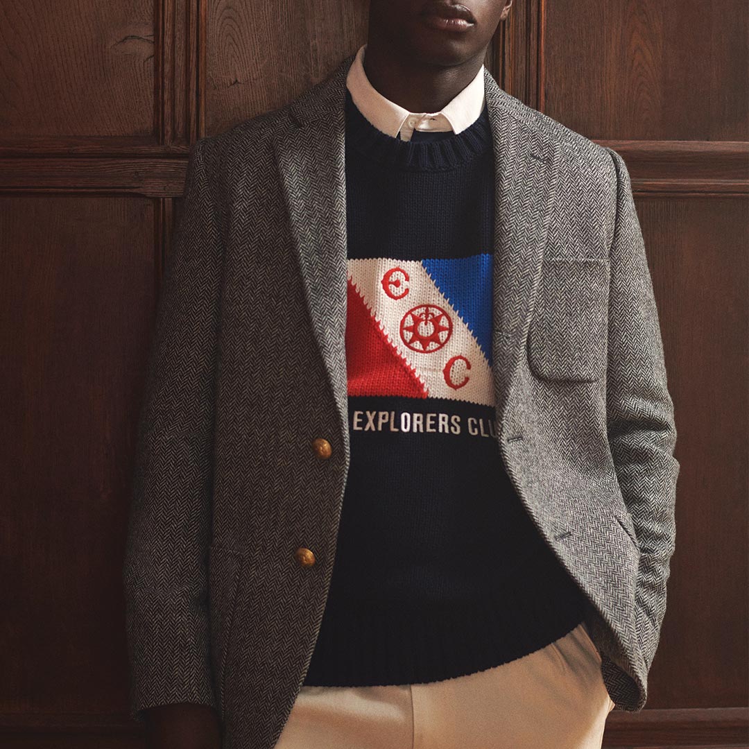 ECxRB Flag Sweater in Navy - Image 6