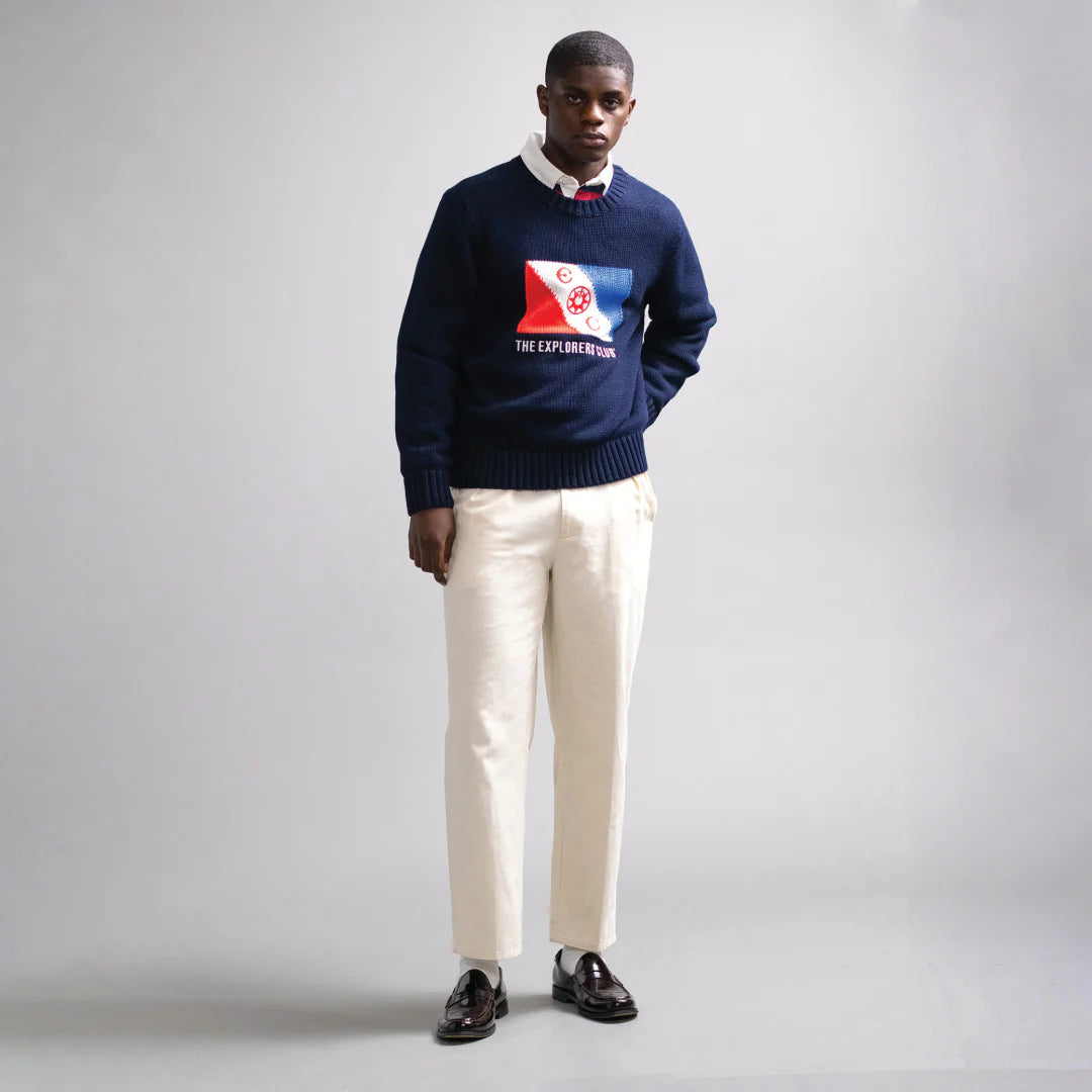 ECxRB Flag Sweater in Navy - Image 7