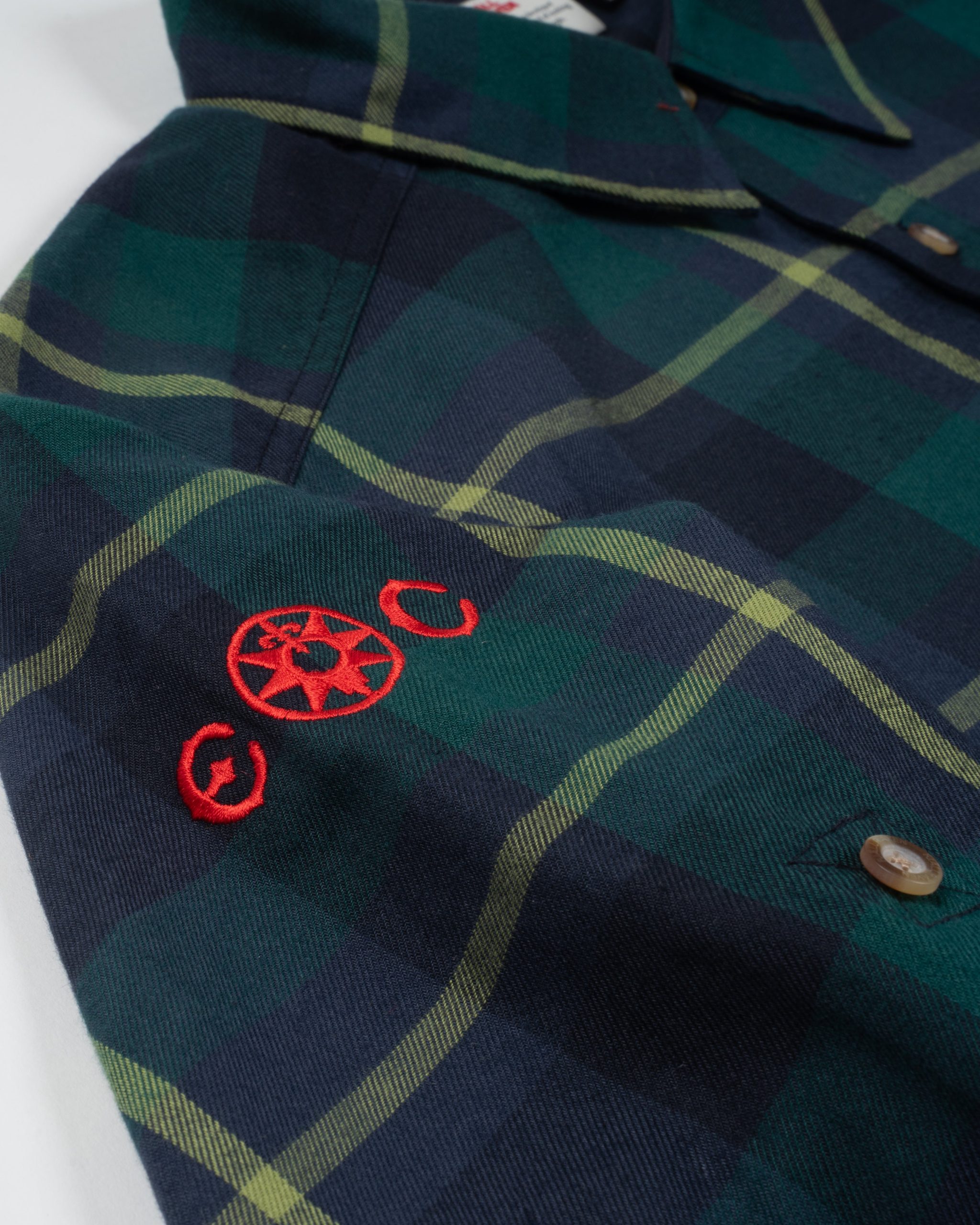 ECxFJ Men's Fj?llglim Shirt in Arctic Green - Image 2