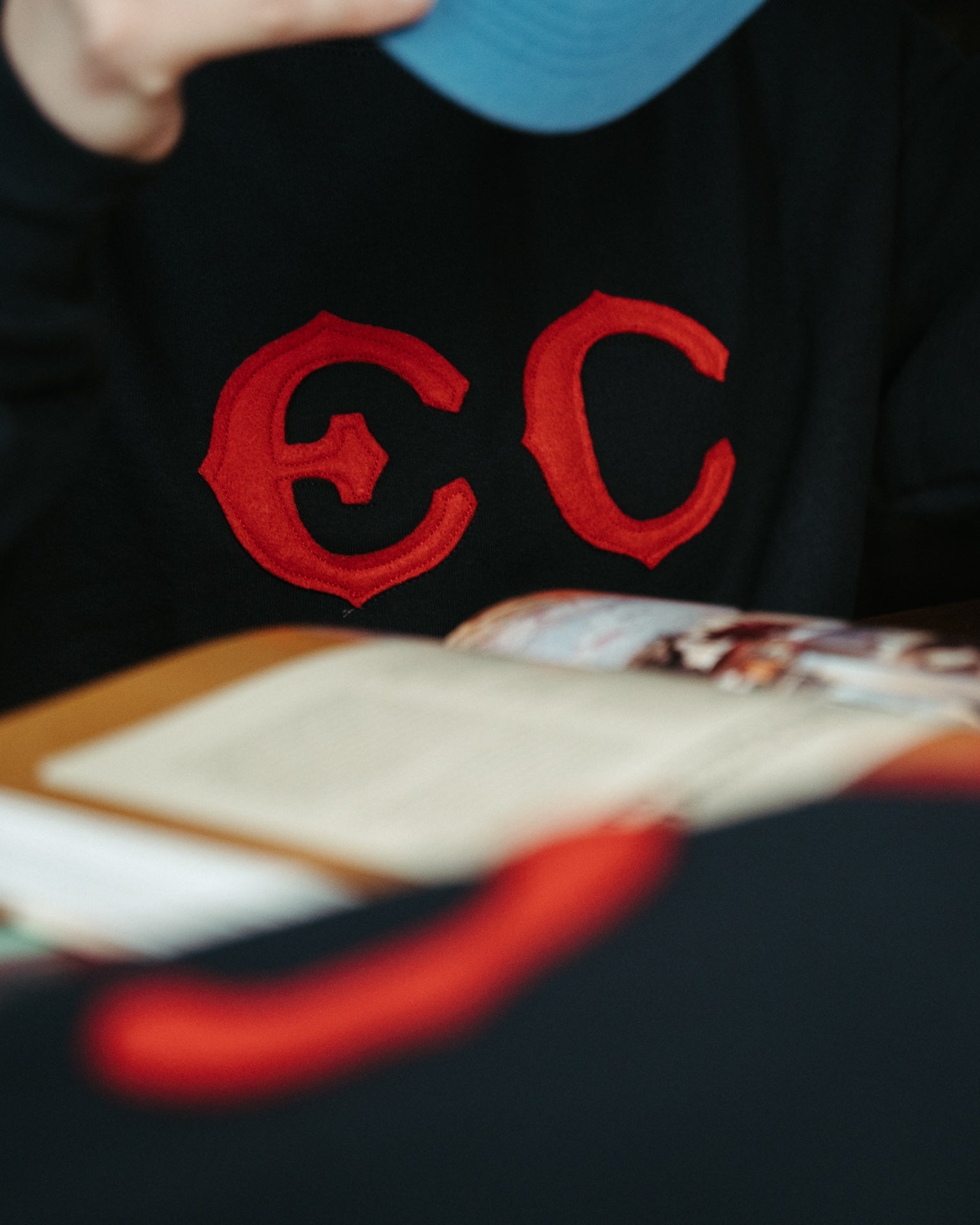 Club Varsity Sweatshirt in Navy - Image 3