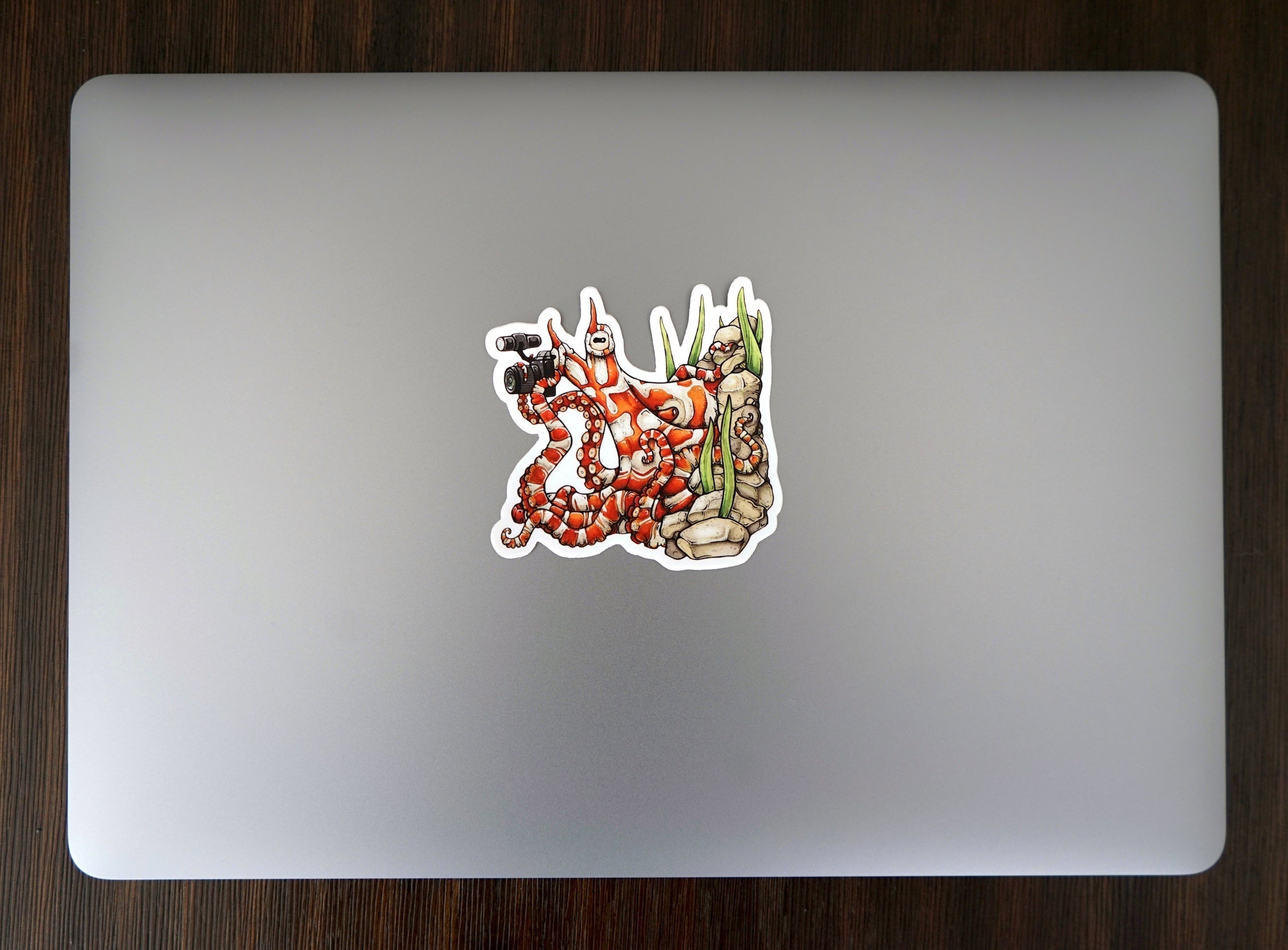 The Octographer! Octopus Sticker - Image 3