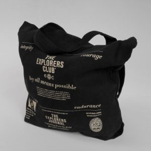 The Explorers Journal Tote Bag in Black