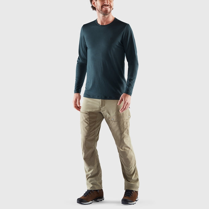 ECxFJ Men's Abisko Shirt - Navy w/ Embroidery - Image 3