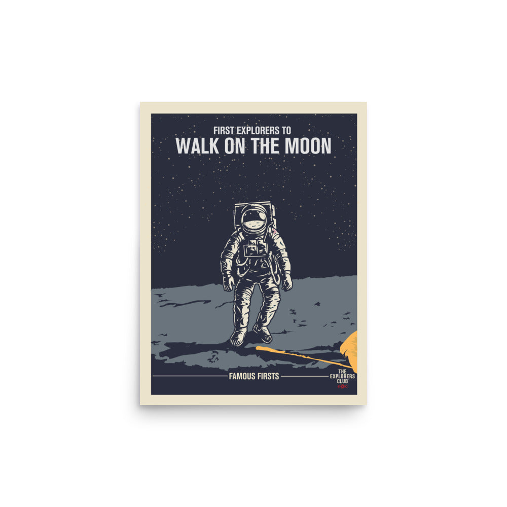 Famous Firsts Limited Edition Poster - The Moon - Image 3