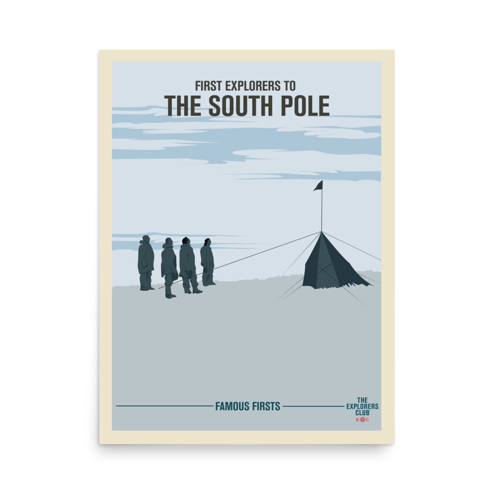 Famous Firsts Limited Edition Poster - The South Pole - Image 2