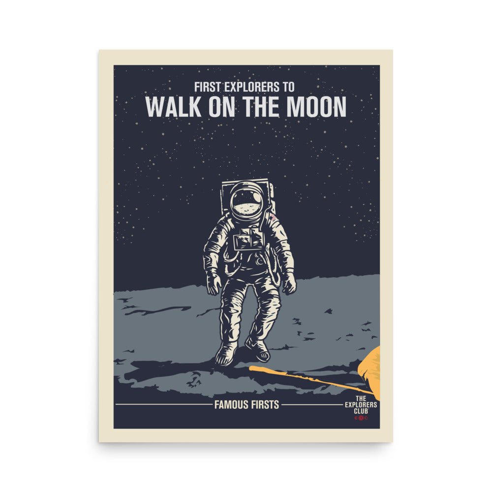 Famous Firsts Limited Edition Poster - The Moon - Image 2