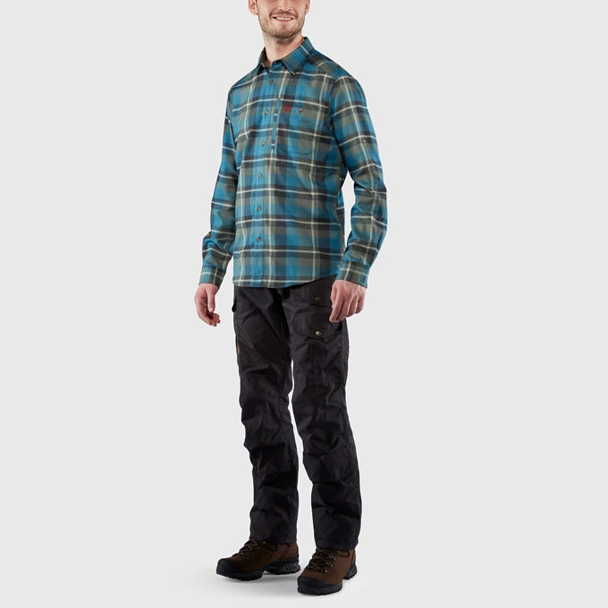 ECxFJ Men's Fj?llglim Shirt in Arctic Green - Image 3